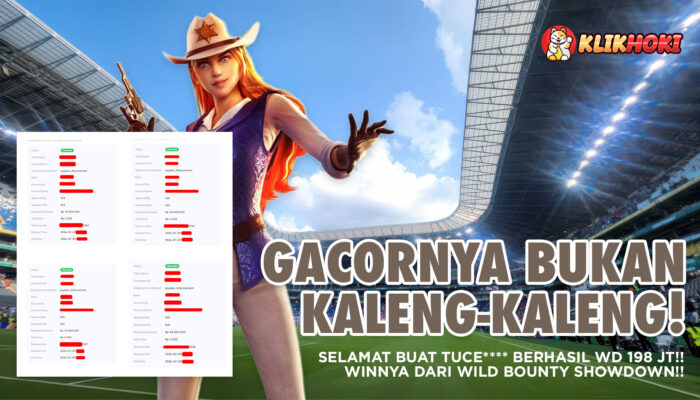 Member KLIKHOKI Menang 198 Juta dari Wild Bounty Showdown