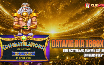Maxwin KlikHoki Rp480 Juta di Gates of Olympus 1000