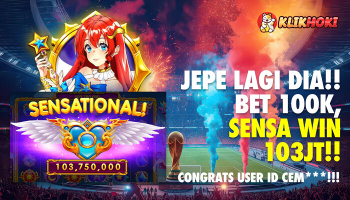 Starlight Princess 1000 KLIKHOKI, Bet 100K Berhasil Win Rp103 Juta