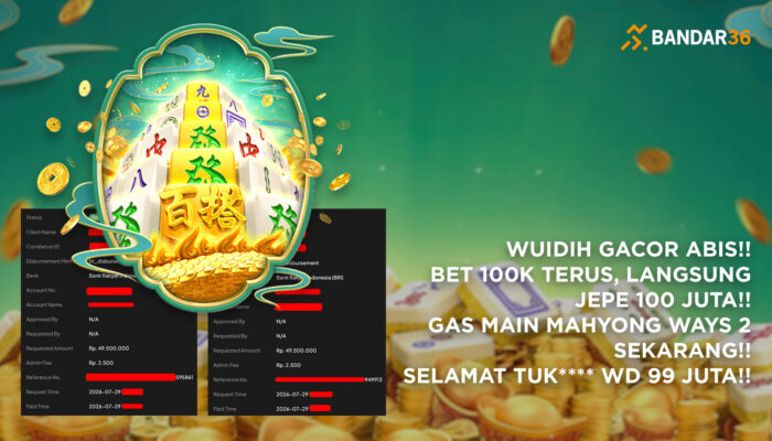 Kemenangan Mahjong Ways 2 di BANDAR36, Rp99 Juta Berhasil Ditarik