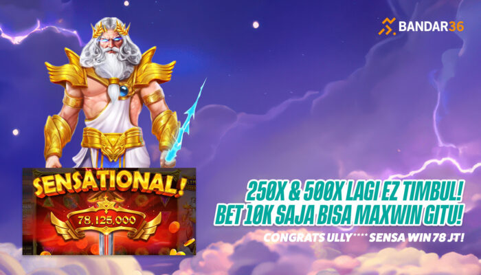 Bet 10K Meledak! Member BANDAR36 Raih Sensational Win Rp78 Juta di Gates of Olympus Super Scatter