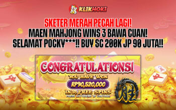 Kemenangan Red Scatter KLIKHOKI Rp90 juta dari sepuluh free spin