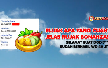 Kemenangan Rujak Bonanza KLIKHOKI member DODI7 WD 40 juta