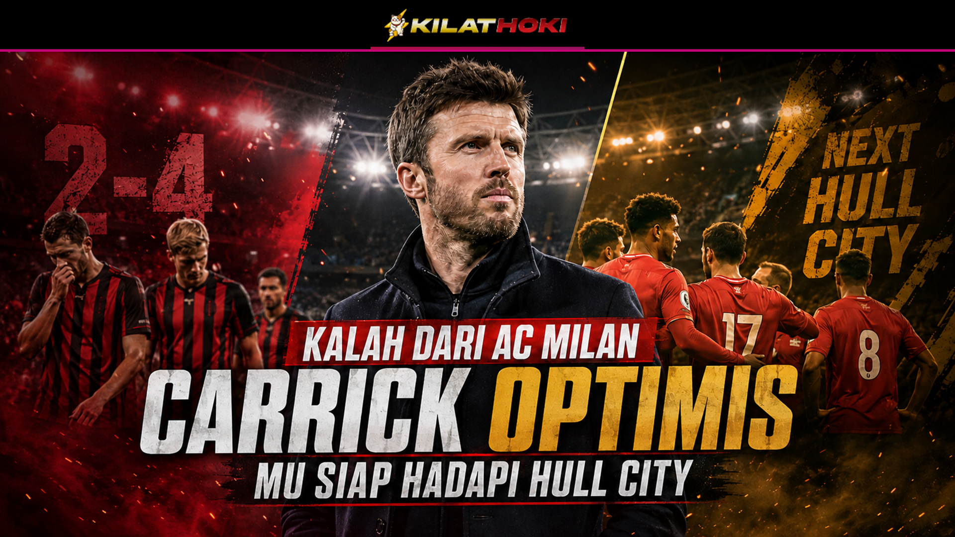 Michael Carrick mempersiapkan MU vs Hull City
