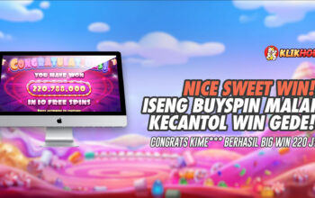 Jackpot manis Sugar Rush KIME*** big win 220 juta dan total WD 80 juta di KLIKHOKI