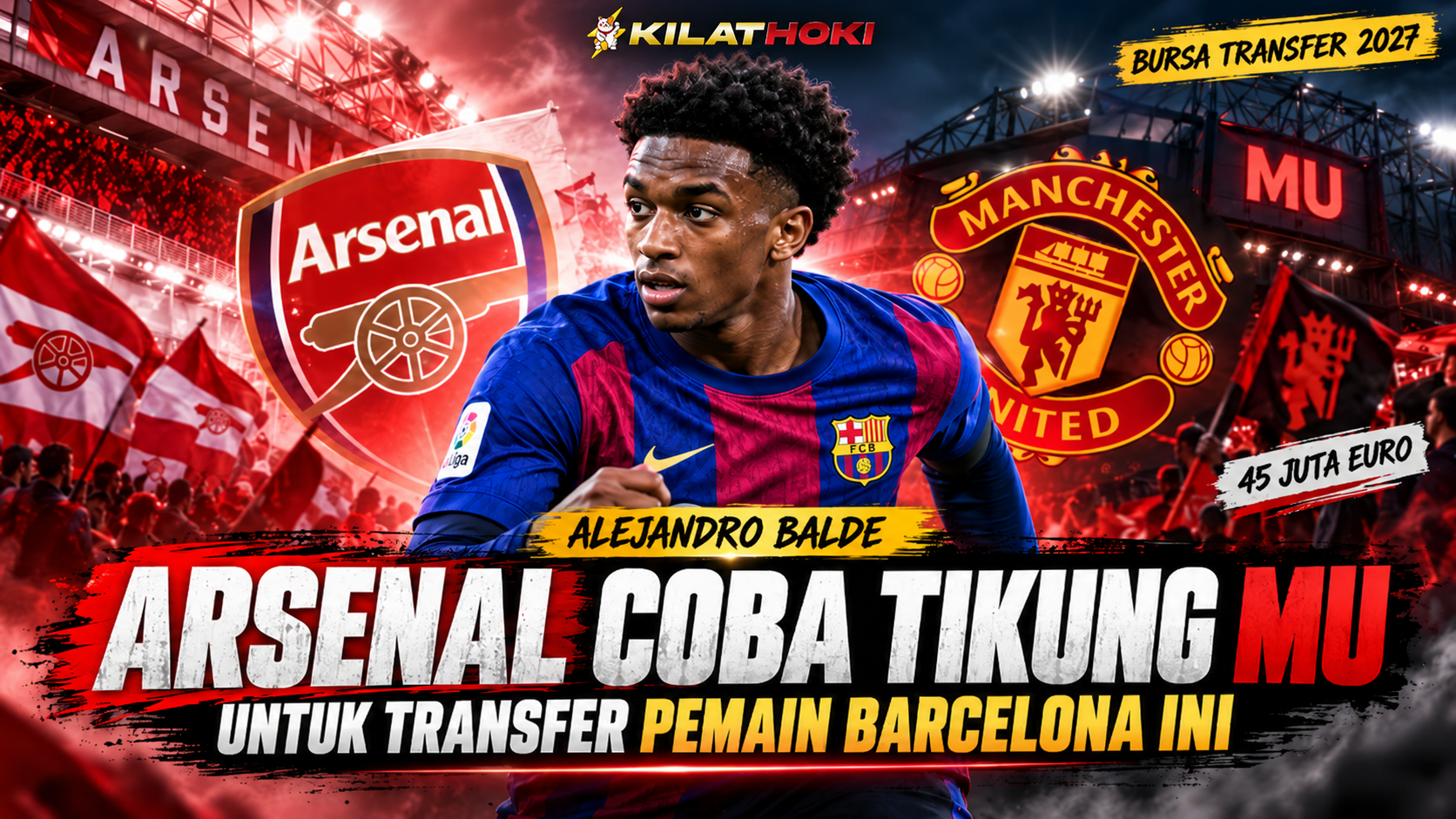Arsenal incar Alejandro Balde dari Barcelona