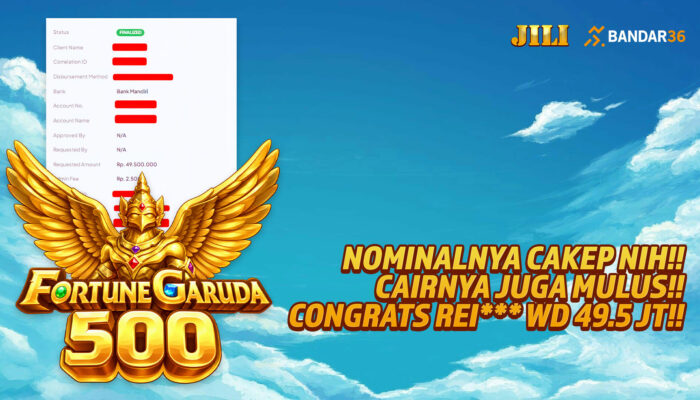 Kemenangan Garuda di BANDAR36, REI*** WD Rp49,5 Juta!
