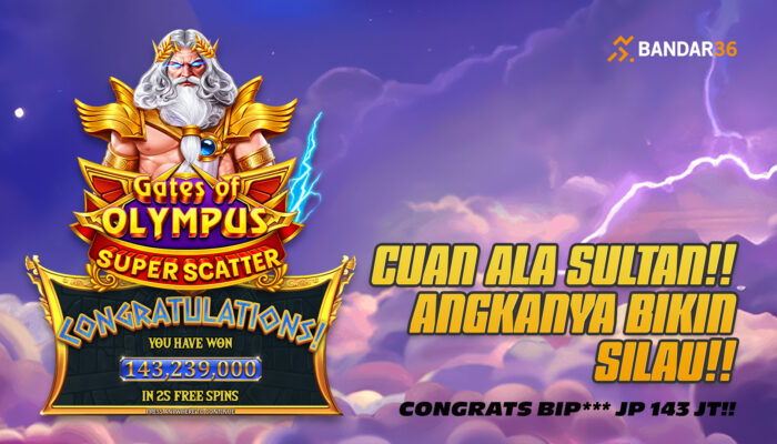 Putaran Gratis Berbuah Jutaan! BIP*** Raih Rp143 Juta di BANDAR36