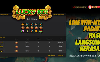 Lima Teratai Berbuah Jutaan, kemenangan MEK*** Rp76,5 juta lewat Lucky Koi Spadegaming di KLIKHOKI