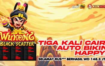 Tiga Pencairan Ratusan Juta, RUS*** WD Rp148,5 juta lewat Wukong Black Scatter di KLIKHOKI