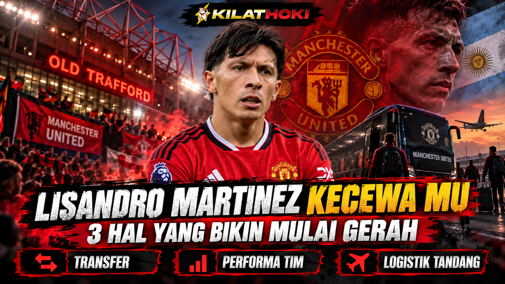 Lisandro Martinez kecewa MU setelah pertandingan melawan Leeds United